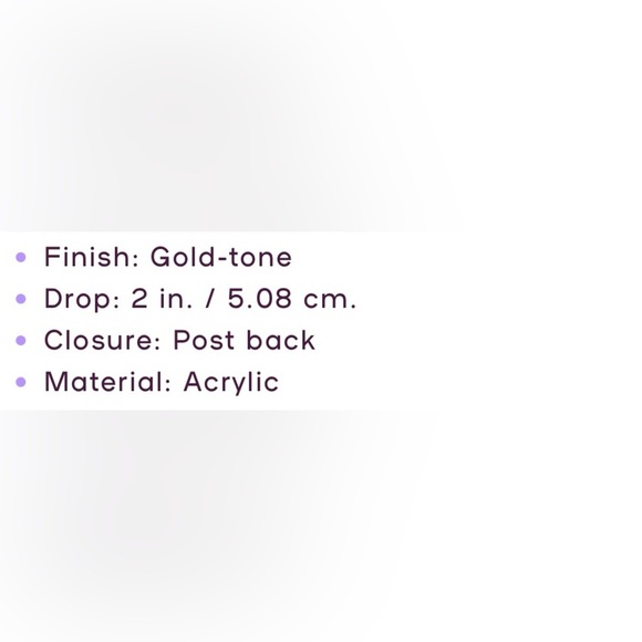 Claire’s Pearl & Gold-tone Cuban Chain 2” Drop Stud Pierced Earrings - Picture 7 of 7